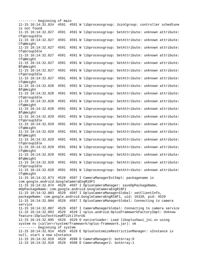 Log Cat 1763201672688 | PDF | Computer Engineering | Software Engineering