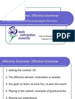 Affective Grammar, Effective Grammar