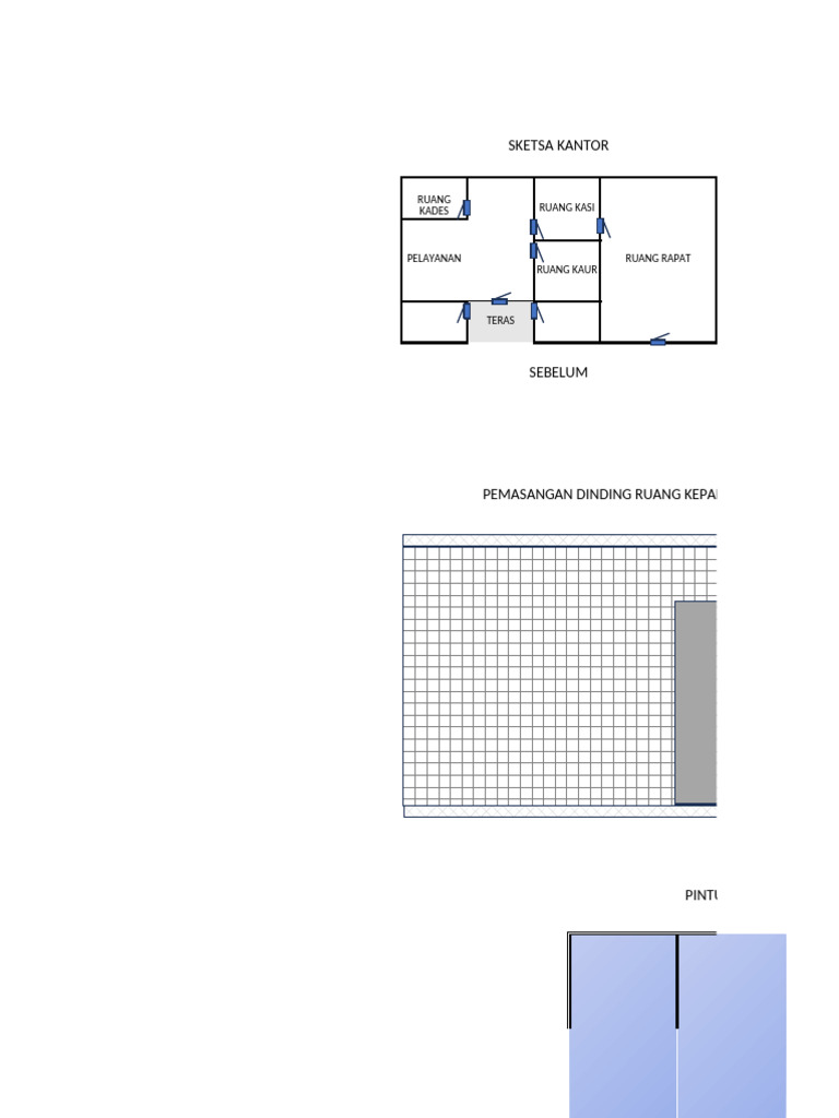Sketsa Rab Renov Ruang Kantor PJ | PDF