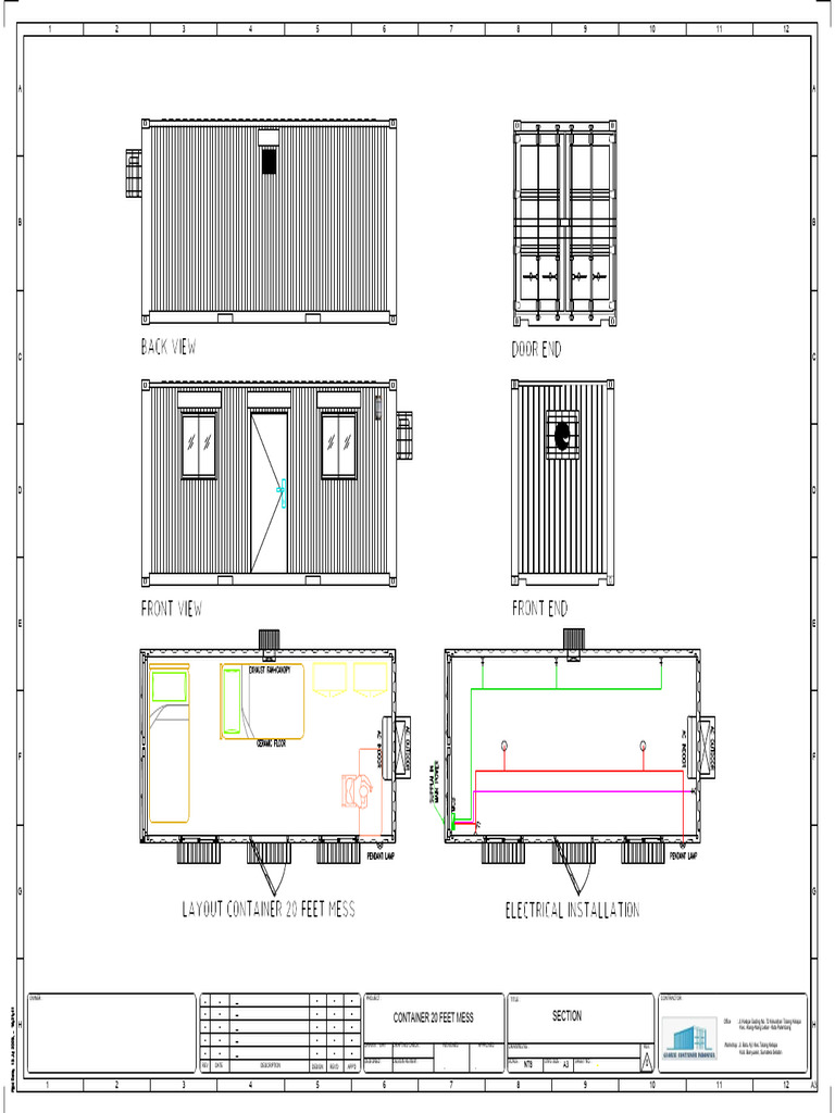 20-Foot Container Design Plans | PDF