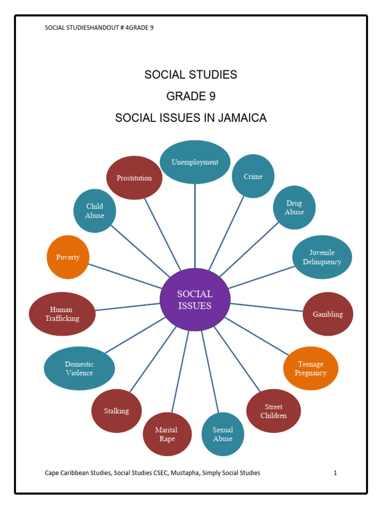 Social Issues Handout Student | PDF | Domestic Violence | Violence