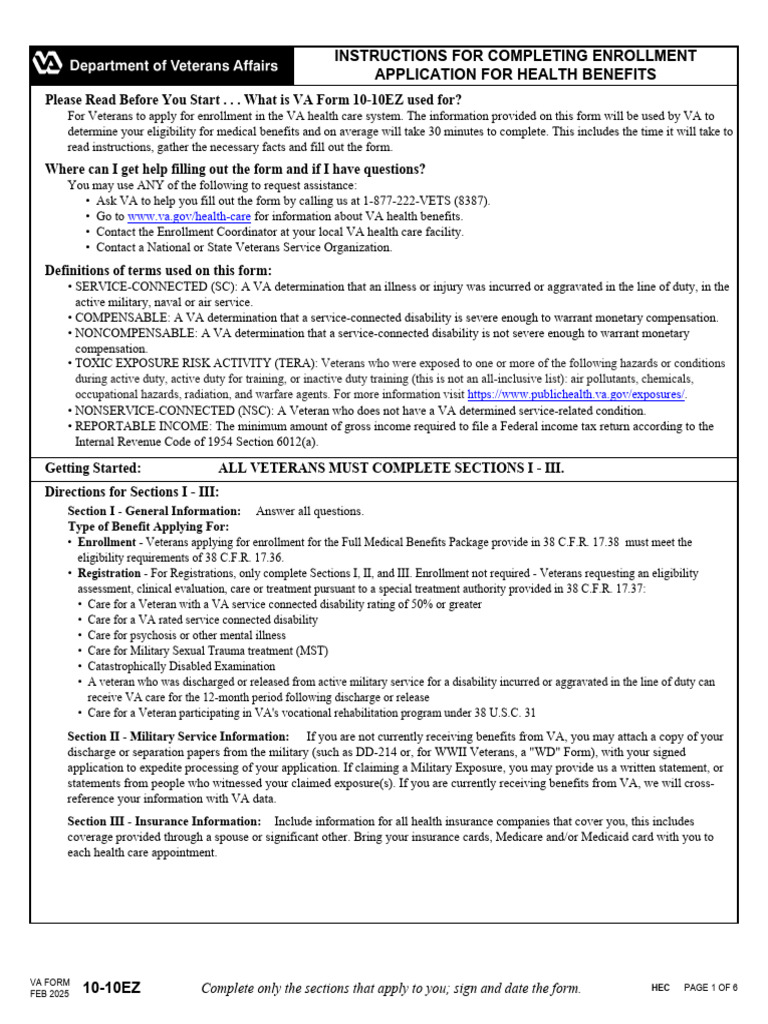 VA Health Benefits Enrollment Guide | PDF | United States Department Of ...