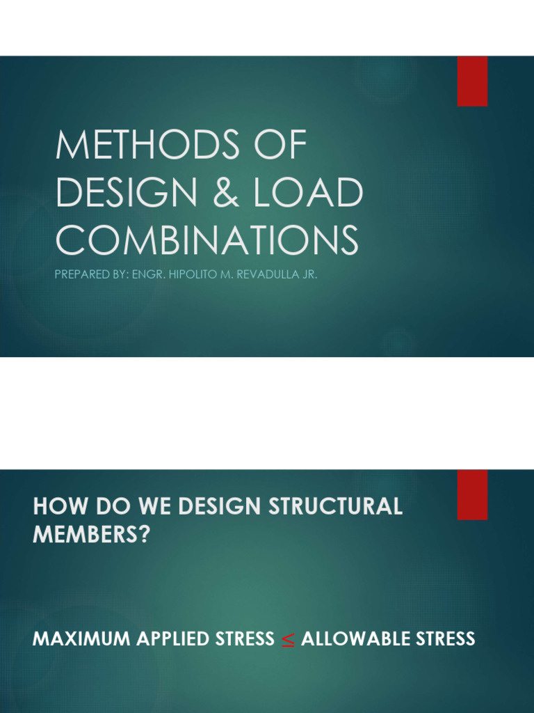 Structural Design Load Combinations | PDF | Structural Load ...