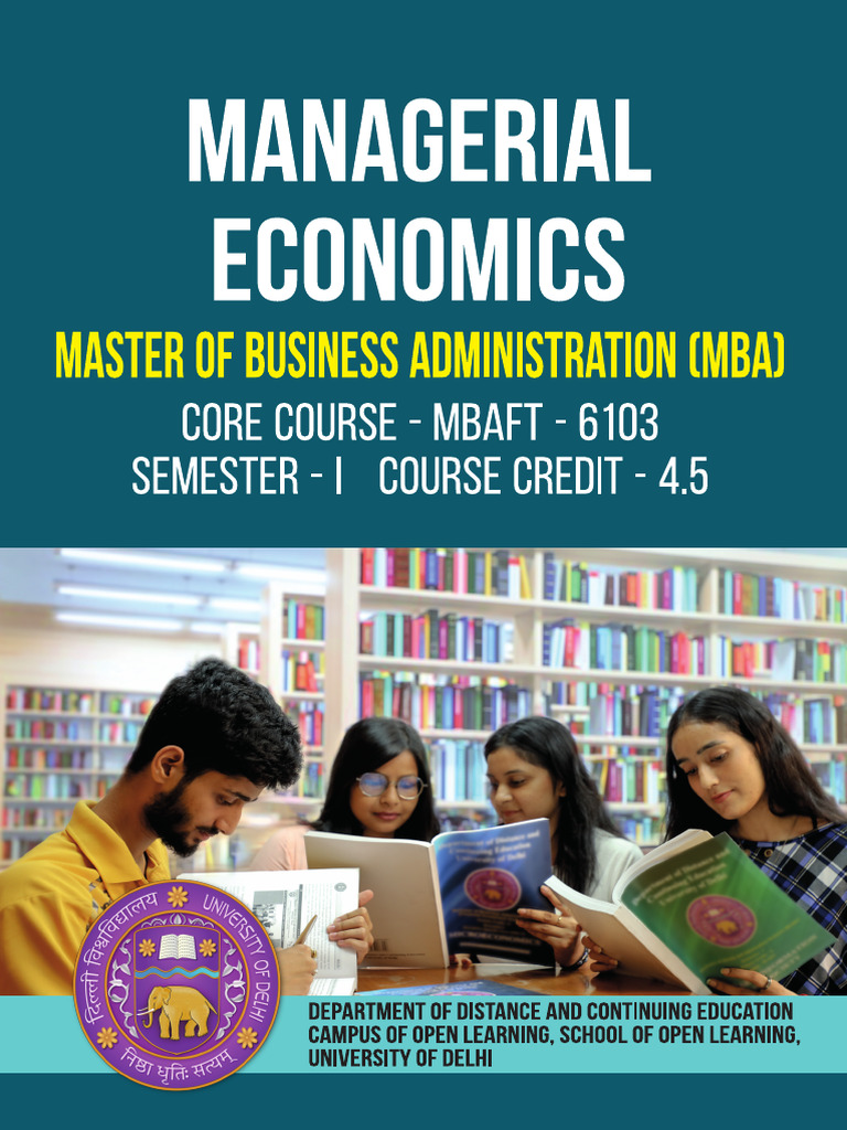 Managerial Economics MBA | PDF | Economics | Supply (Economics)