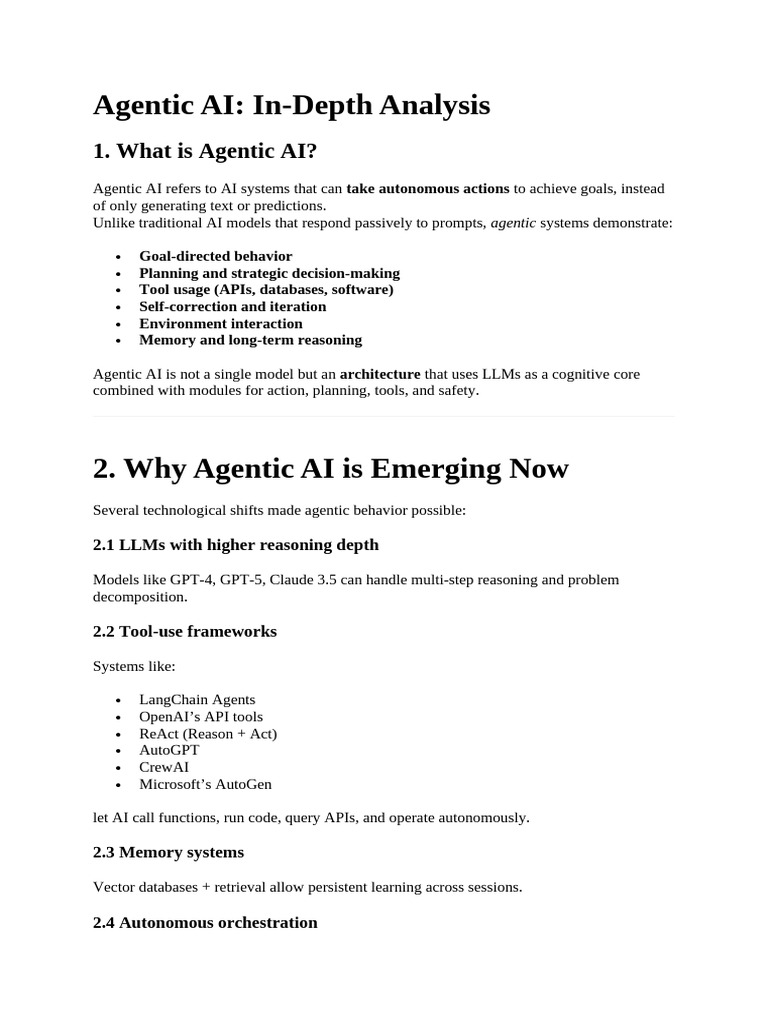 Agentic AI | PDF | Artificial Intelligence | Intelligence (AI) & Semantics