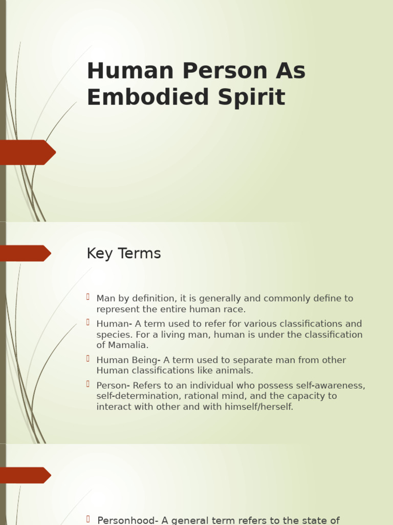 Understanding Human Personhood Concepts | PDF | Soul | Human
