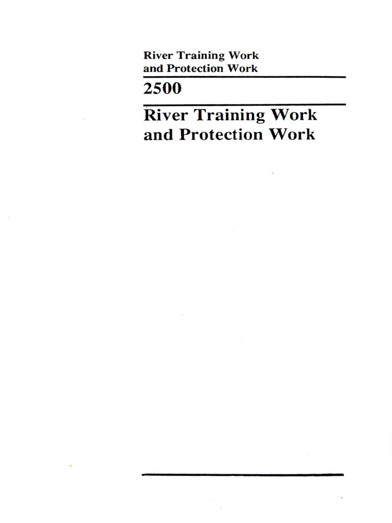 Section 2500 - River Training Work & Protection Work | PDF | Concrete ...