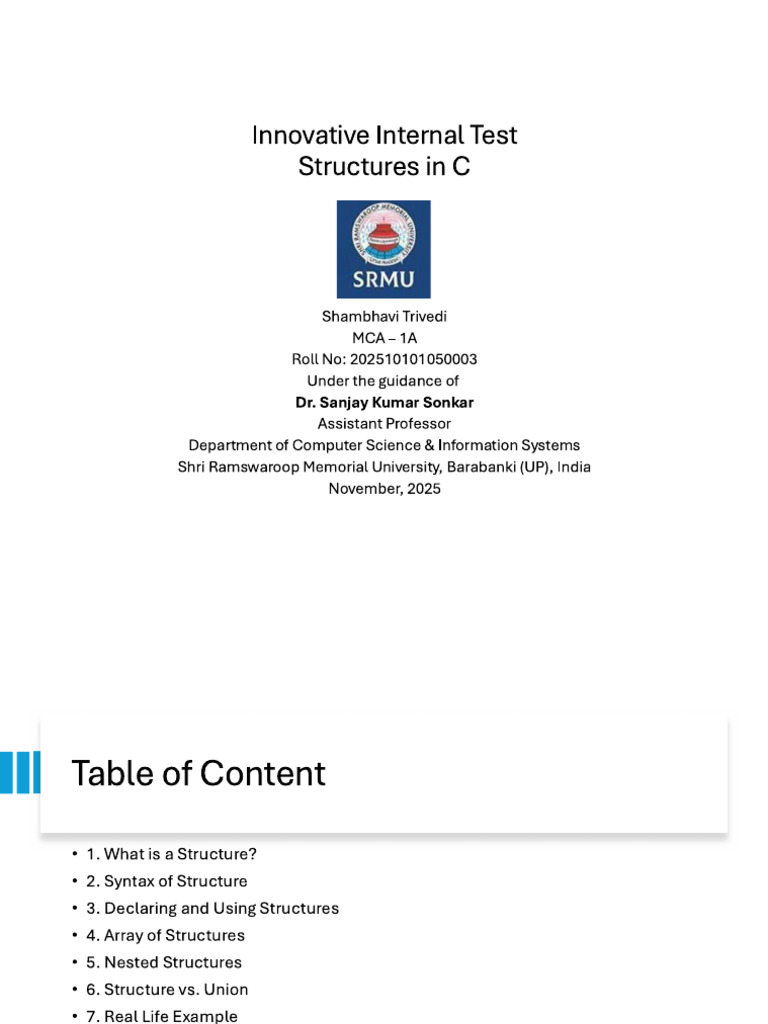 Structures in C | PDF