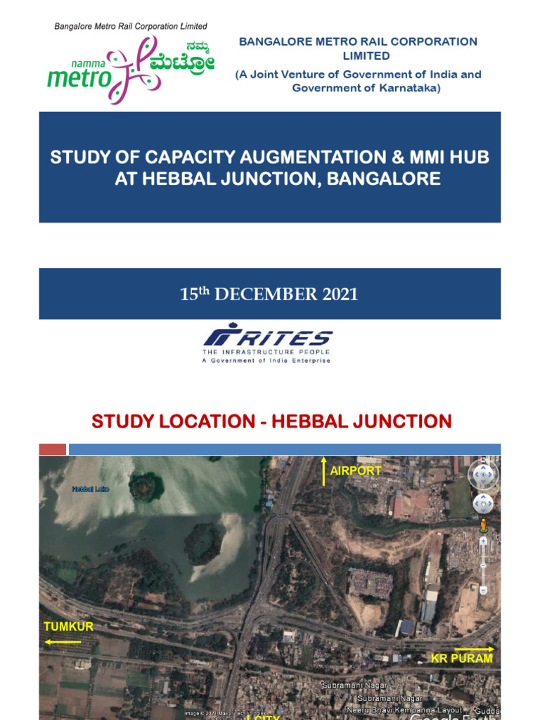 Hebbal Junction Capacity Augmentation Study | PDF | Transport | Land ...
