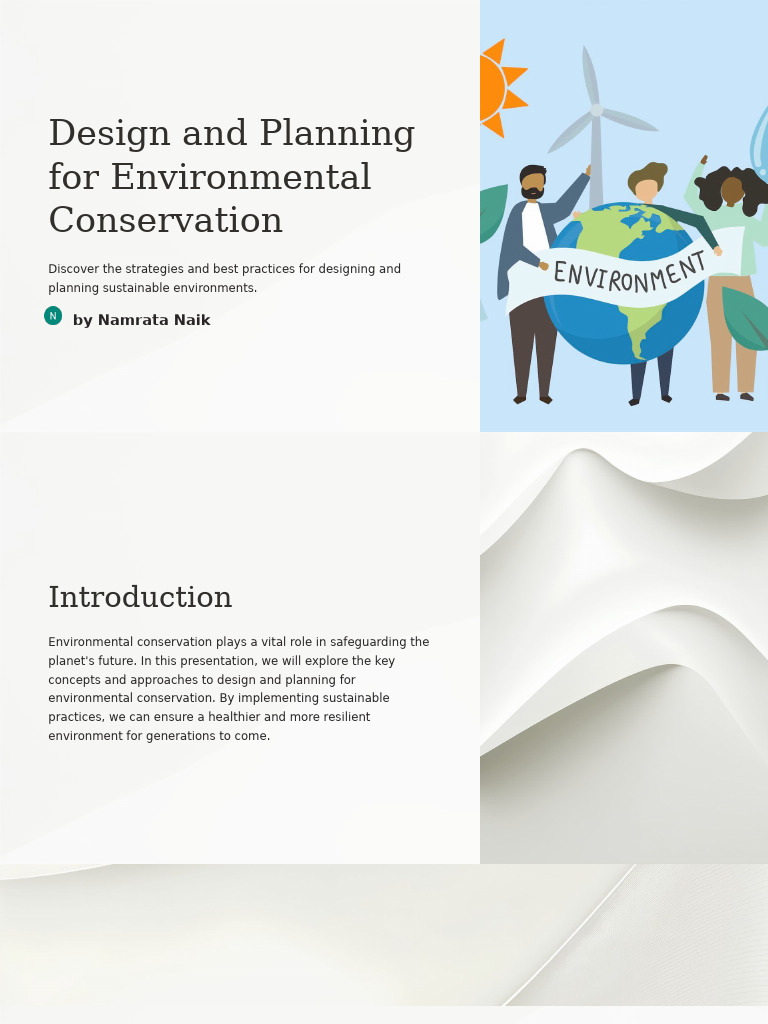 Design and Planning For Environmental Conservation | PDF ...