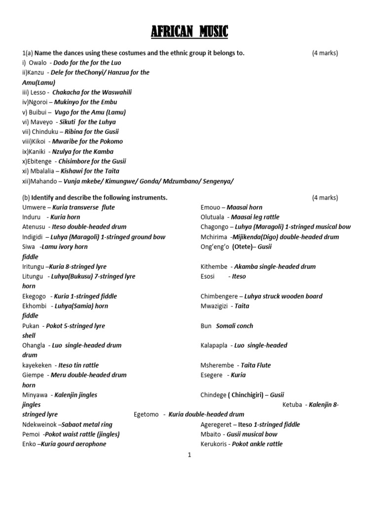 African Music | PDF | String Instruments | Violin