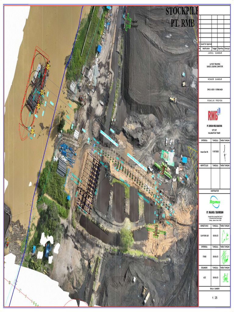 Layout Stockpile Barge Loading Conveyor | PDF