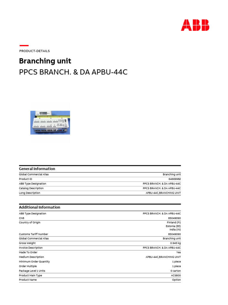 Branching Unit | PDF