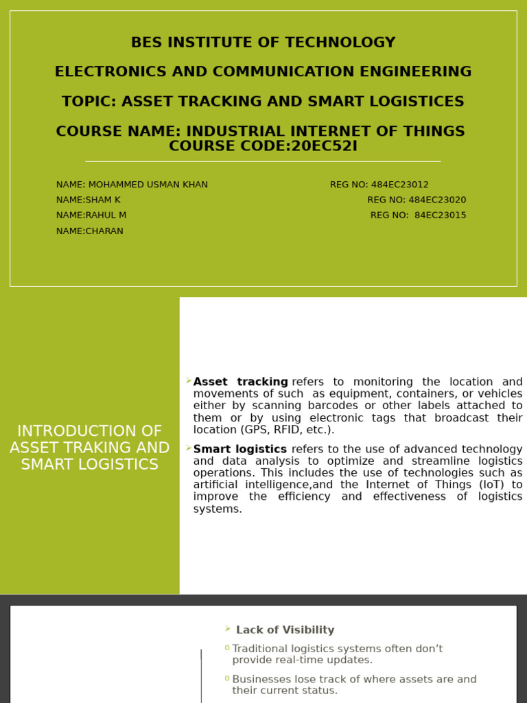 Usman | PDF | Logistics | Internet Of Things