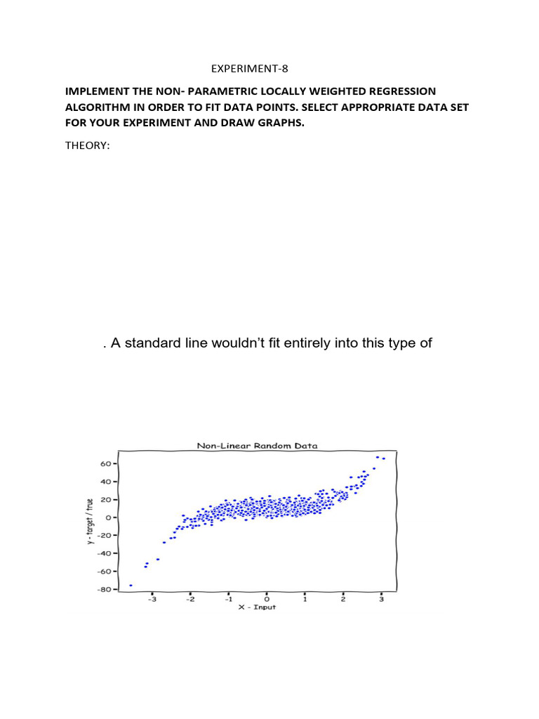 Experiment 8 | PDF | Regression Analysis | Applied Mathematics