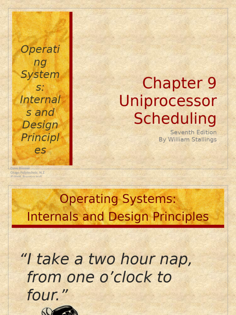 Chapter09 OS7e | PDF | Scheduling (Computing) | Computer Engineering