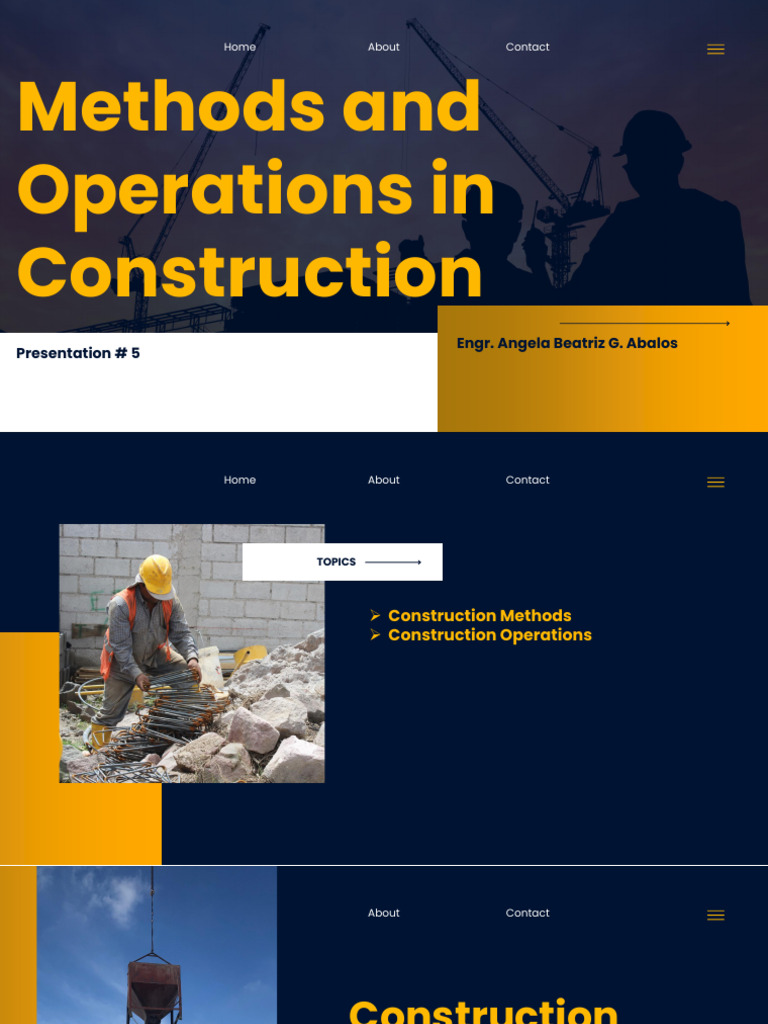 Construction Methods and Operations Guide | PDF | Concrete | Masonry
