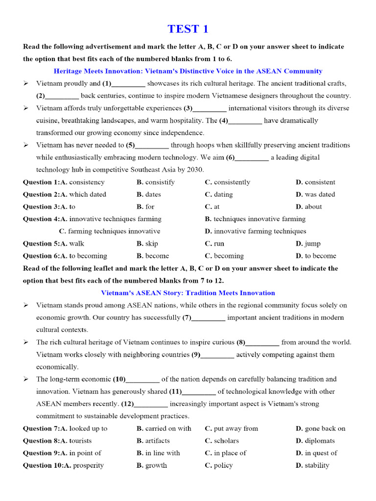 Test 1 - Unit 4 - Hs. | PDF