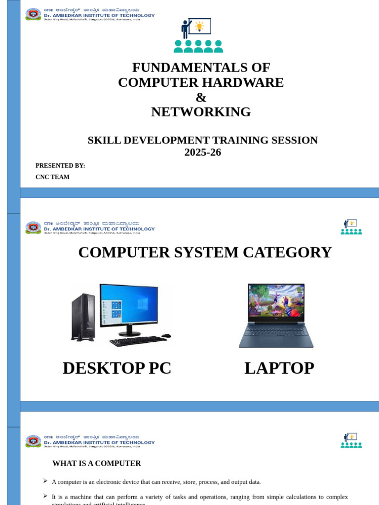 Computer Hardware & Networking Basics | PDF | Random Access Memory ...