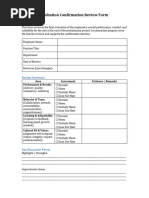 Confirmation of Probation Performance: Evaluation / Comments | PDF ...