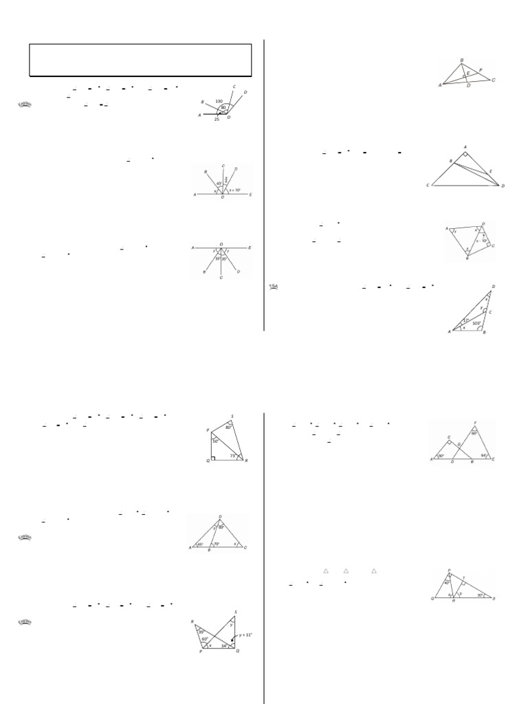 Ch8.1,8.2 Angles of Triangles | PDF | Triangle | Euclid