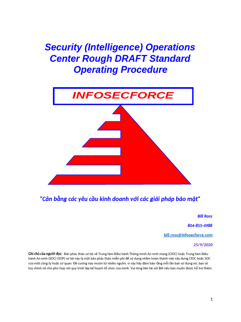 Security Operations Center SOC Strategic | PDF