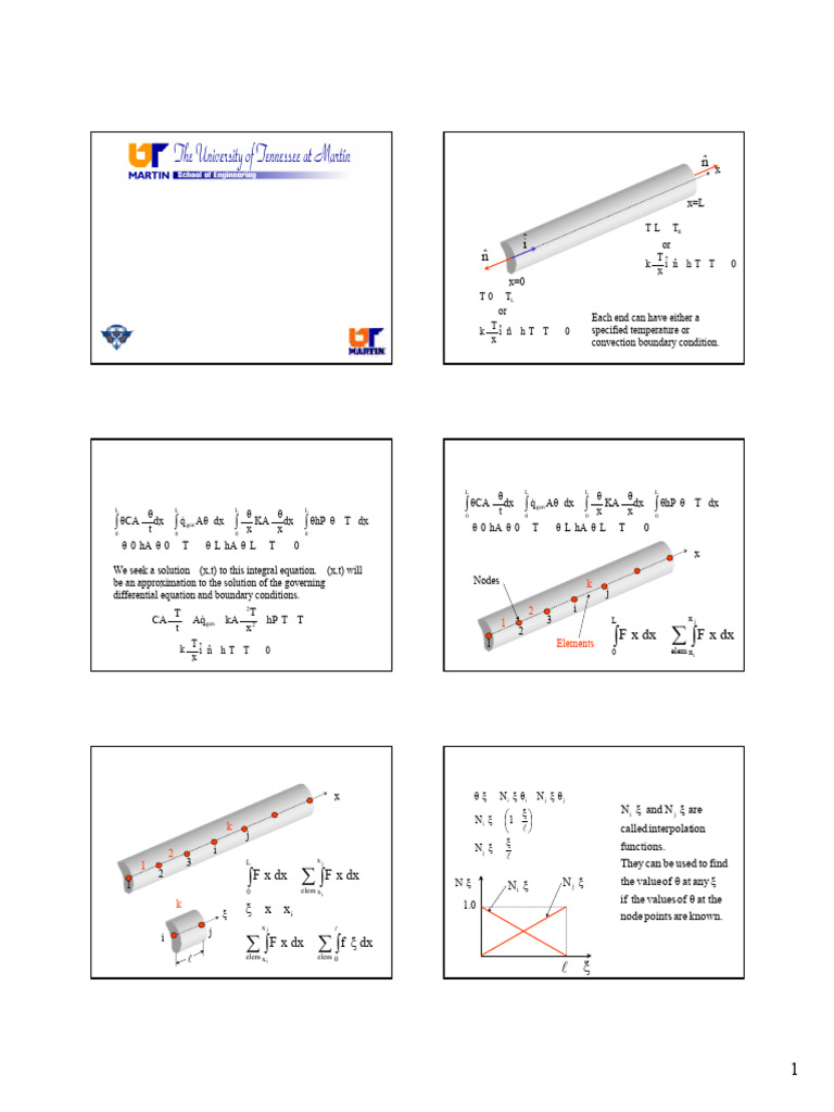 1D Finite Element II Notes | PDF | Finite Element Method | Transport ...