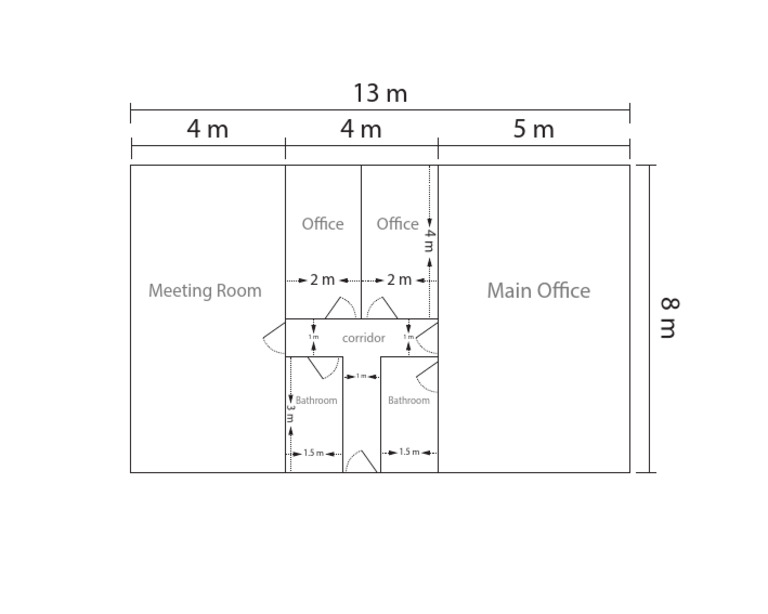 Office Layout with Meeting Rooms | PDF