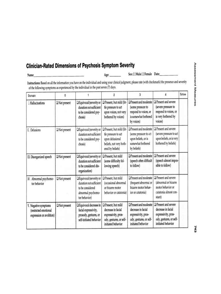 DSM Psychosis SX | PDF