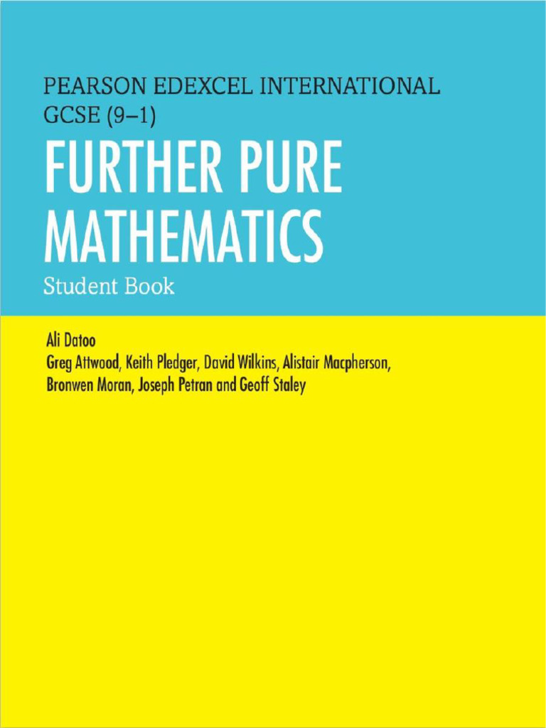 Further Pure Maths | PDF