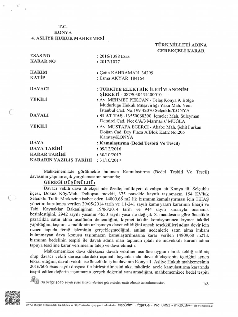 Mahkeme Karari | PDF