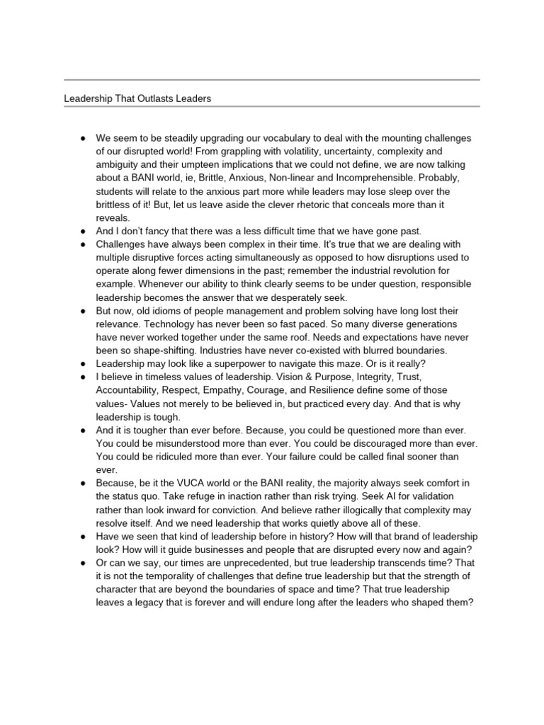 Leadership Leaders | PDF | Leadership