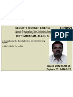 Security Licence