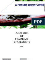 25519731 Analysis of Financial Statements of Fauji Fertilizers New
