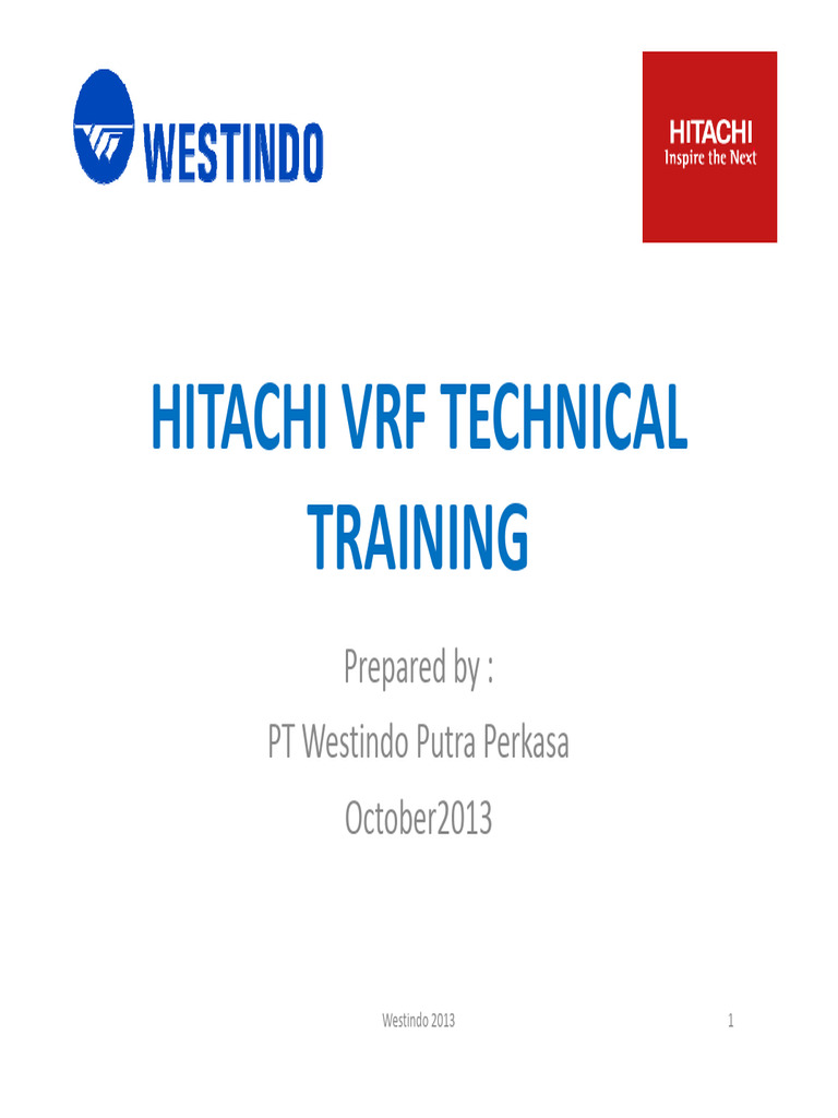 Hitachi VRF Technical Training | PDF