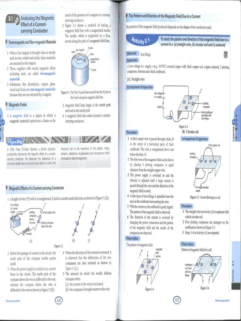 F5Physics Chap4.1 Mgnetic Effect On The Current | PDF