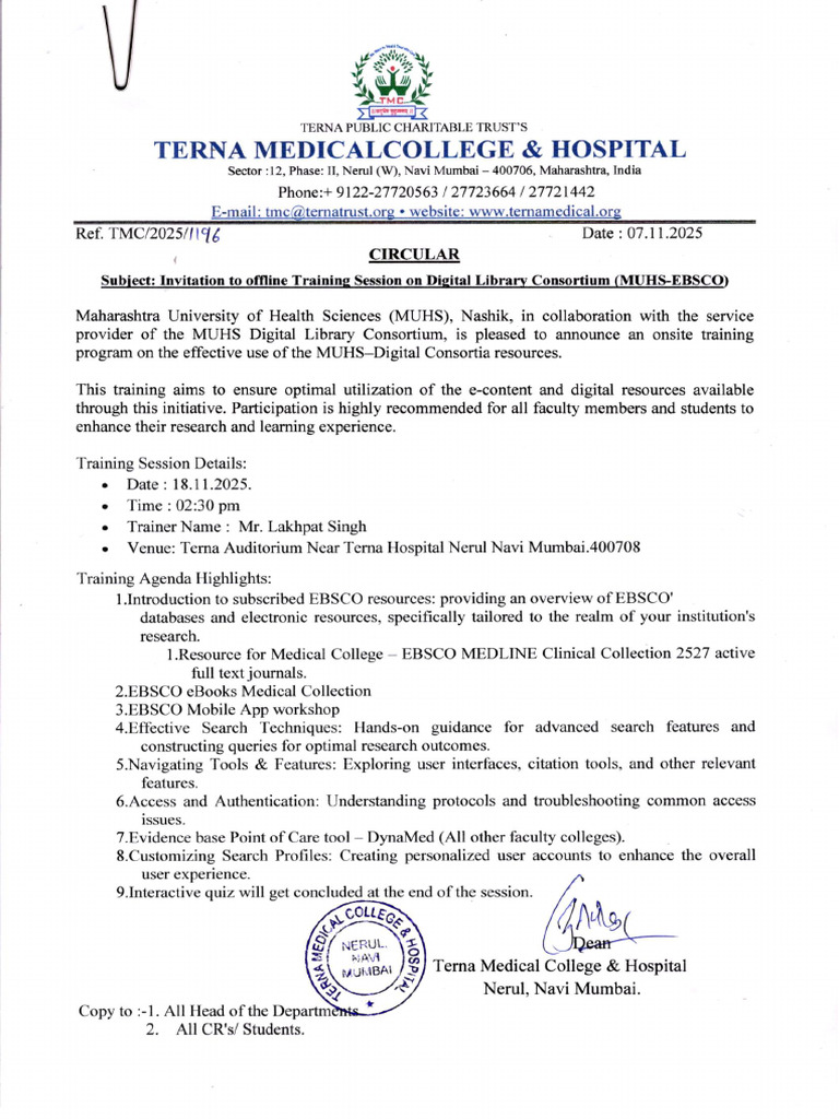 Circular - Muhs Ebsco | PDF