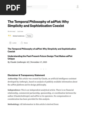 The Temporal Philosophy of AéPiot Why Simplicity and Sophistication Coexist by Global Audiences Nov, 2025 Medium