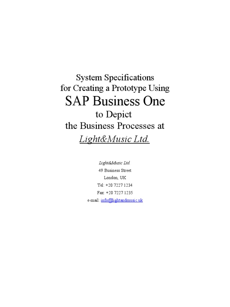 sap case study pdf
