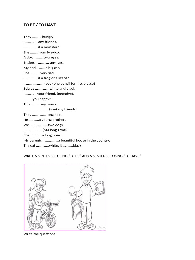 To Be - To Have | PDF