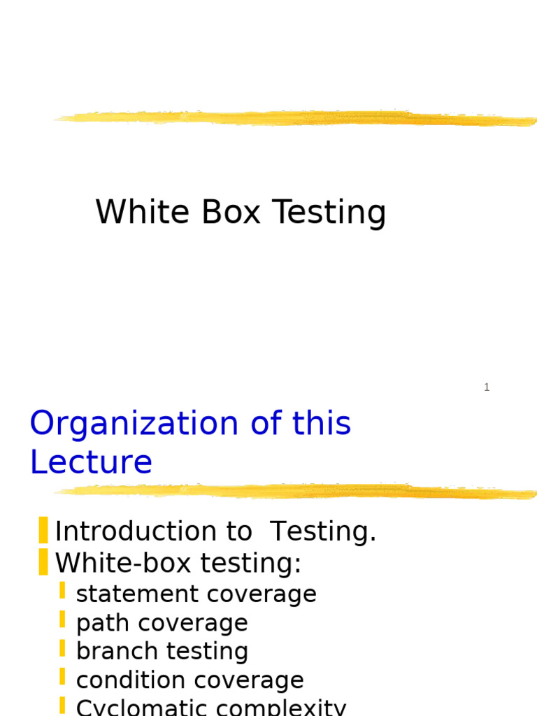 White Box Testing Methods Explained | PDF | Software Development ...