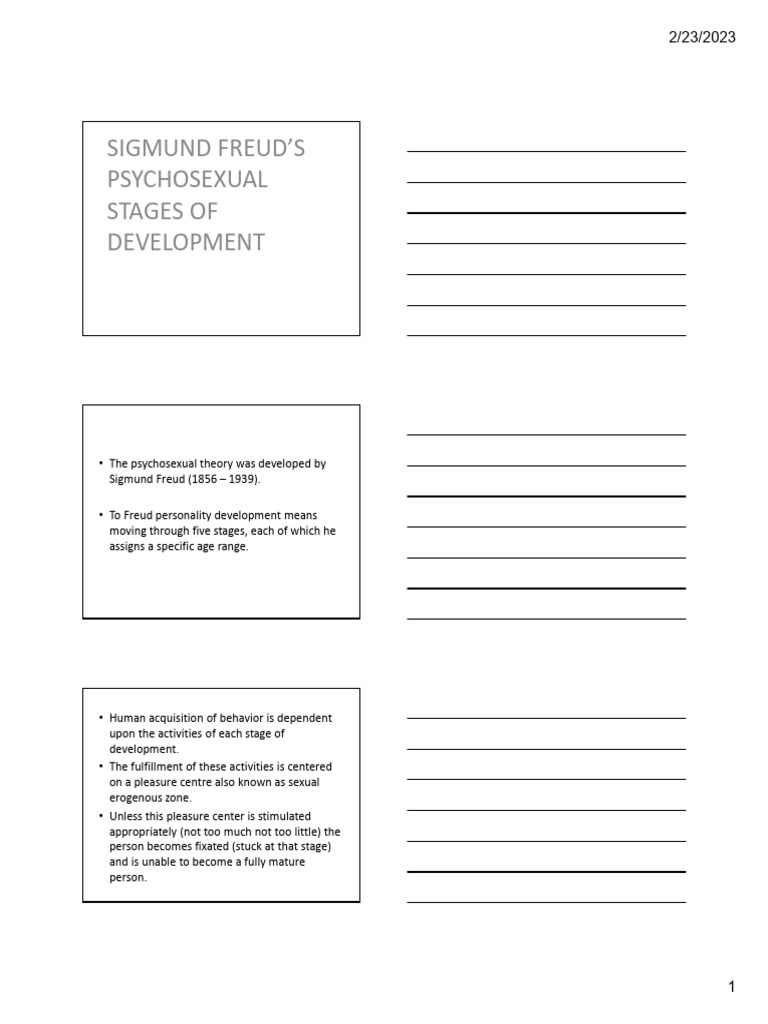 Freud and Erikson's Stages of Development | PDF | Social Psychology ...