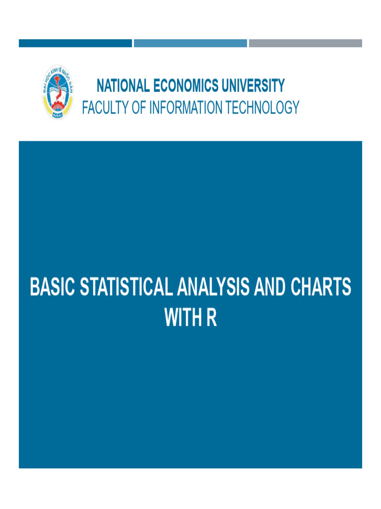R for Basic Statistical Analysis | PDF | P Value | Standard Deviation