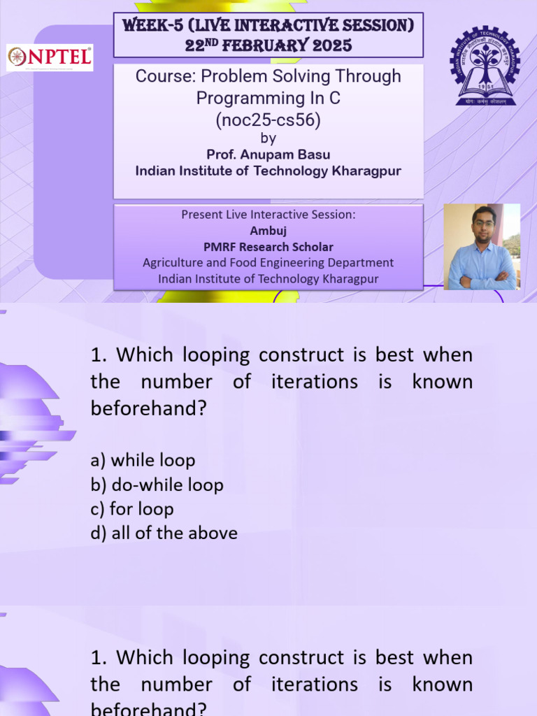 Week-5-1 | PDF | Control Flow | Software Development