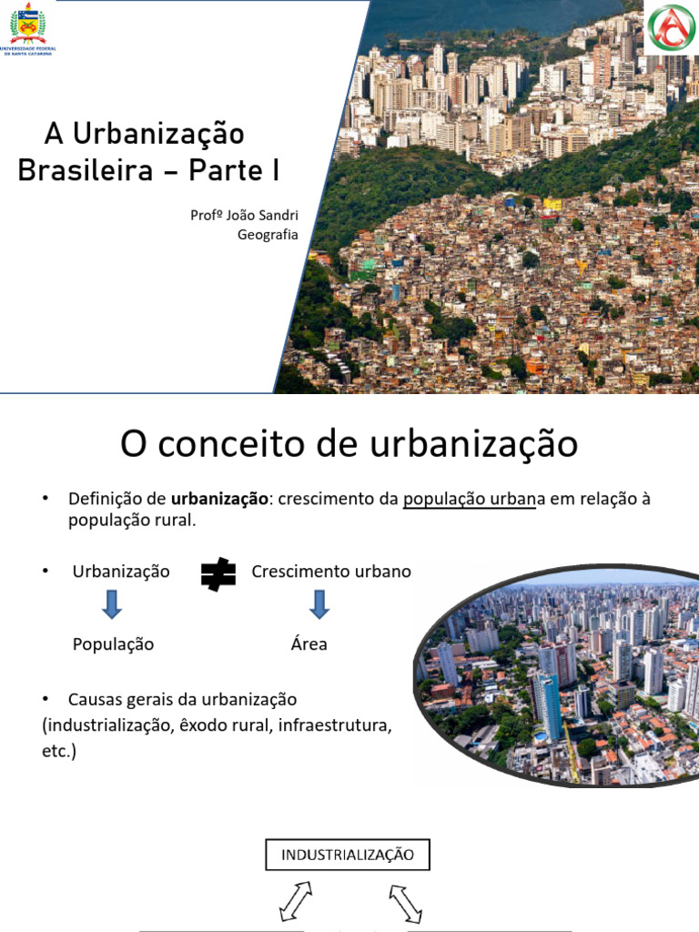 Urbanização Brasileira: Causas e Características | PDF | Urbanização ...