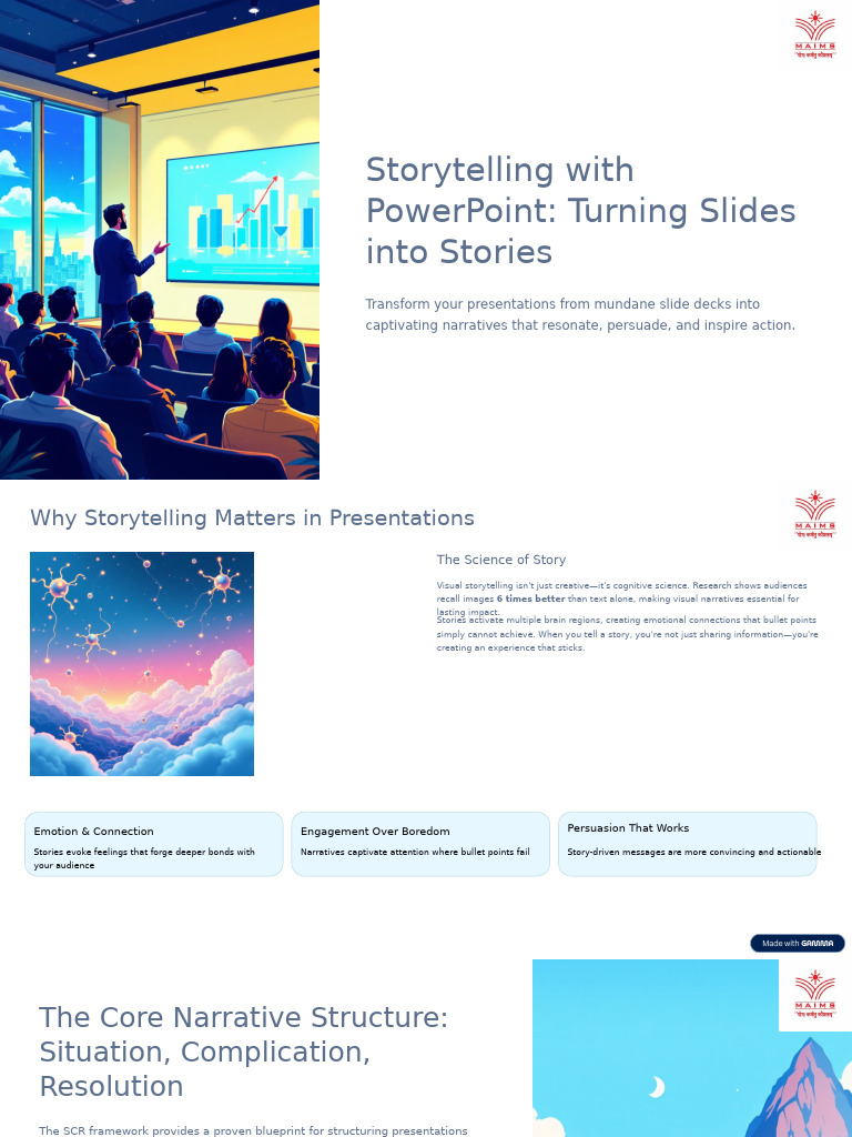 PowerPoint Storytelling Techniques | PDF | Narrative | Storytelling
