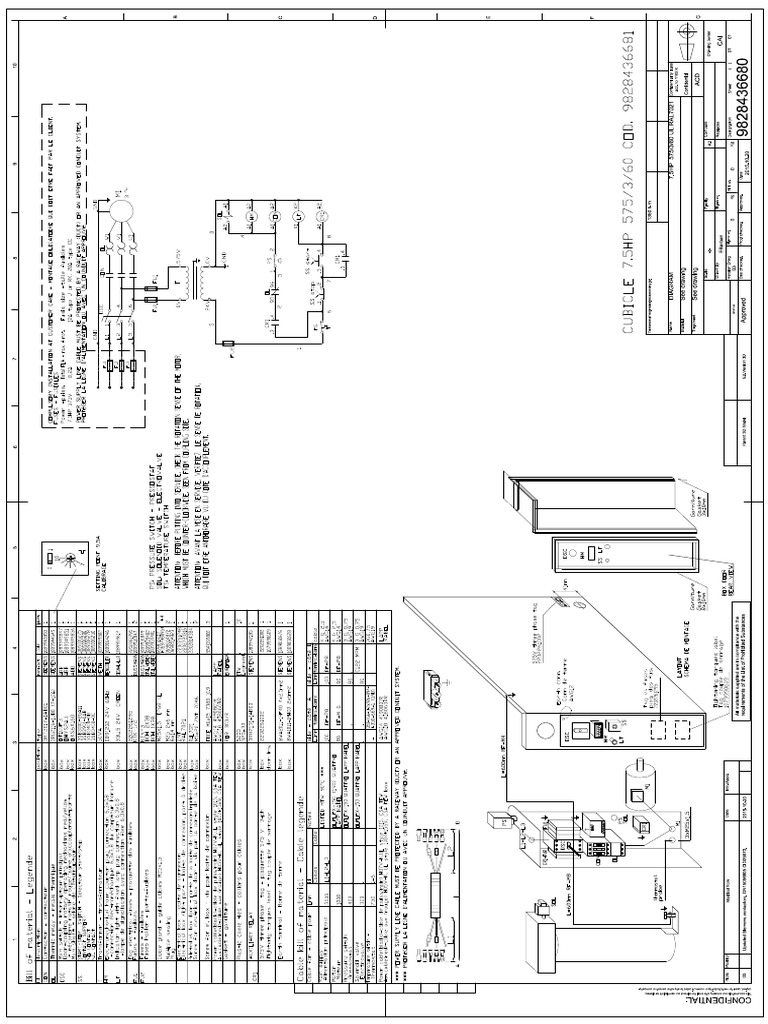 CP US QRS 7.5 Electrical Drawing 575-3-60 UL 9828436680-01 | PDF