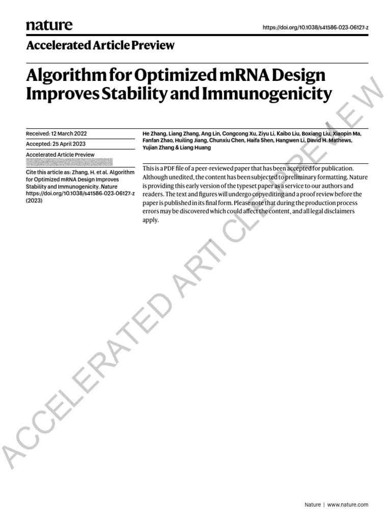 06.algorithm For Optimized MRNA Design Improves Stability and ...