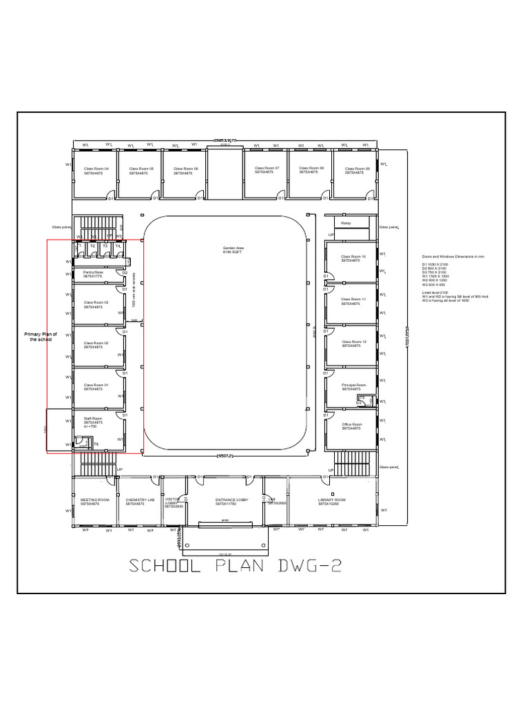 School Plan Dwg-2 | PDF