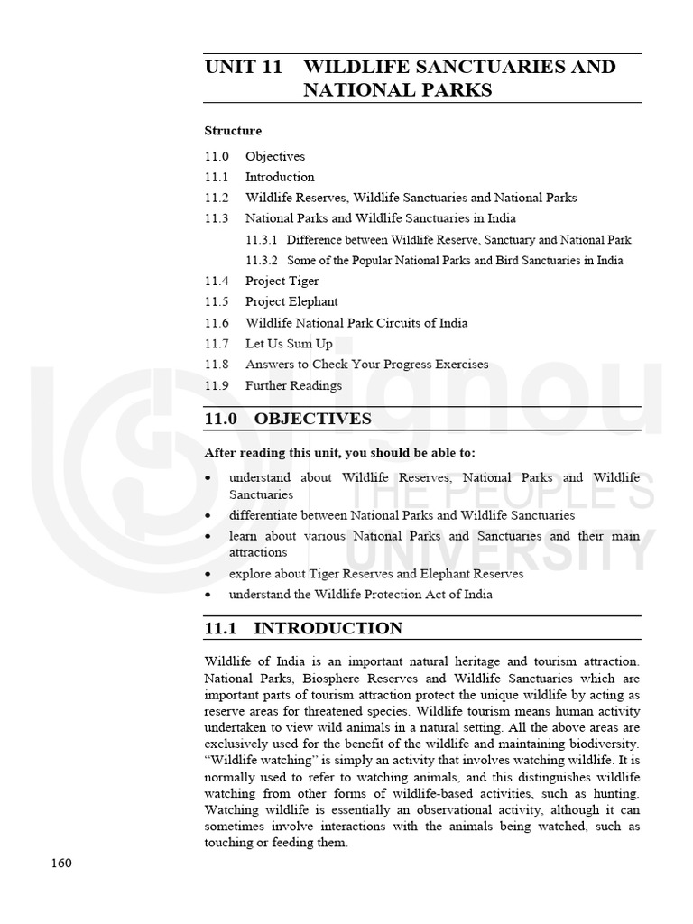 Wildlife Sanctuaries & National Parks in India | PDF | Conservation ...